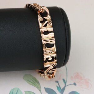 "Rose Gold Designer Bracelet with ""Sudien"" Text Detailing, XPBL1155